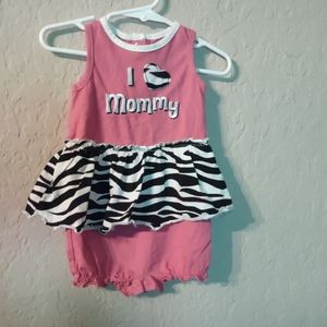 Okie Dokie I Love Mommy romper size 6 months